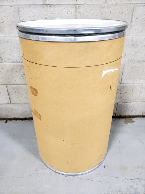 Baril usagé en fibre (carton) avec couvercle 55gal/200L