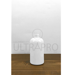 Bottle 350ml/12oz PET White Boston Round 24/410 - 175/cs