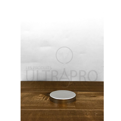 Couvercle argent PP lisse base carré sans doublure 70/400